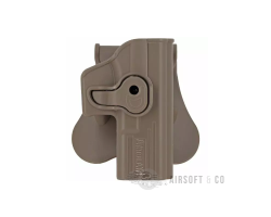 Holster droitier AMOMAX pour GLOCK 17 G2 (FDE) - Équipement Sportif