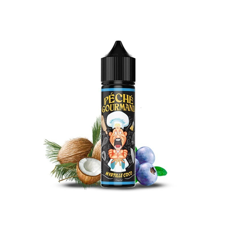 E-liquide Myrtille Coco - Péché Gourmand 50ml | Vaping Gourmand