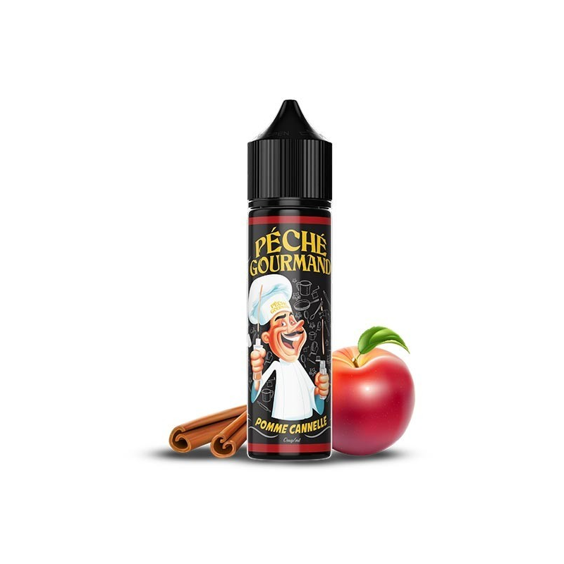 Pomme Cannelle - Péché Gourmand 50ml : E-liquide Gourmand