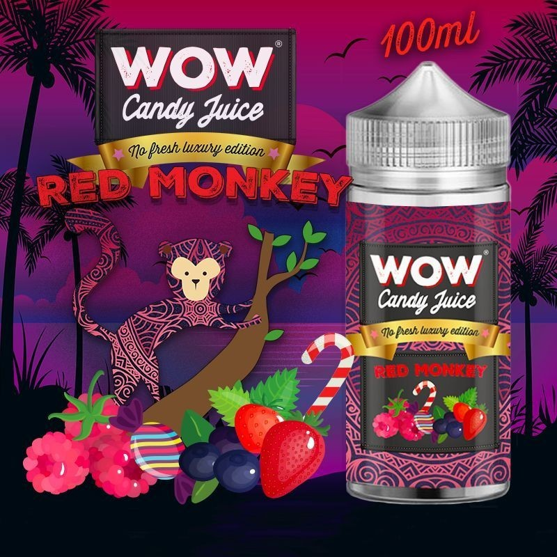 Red Monkey No Fresh E-liquide 100ml - Premium Vaping