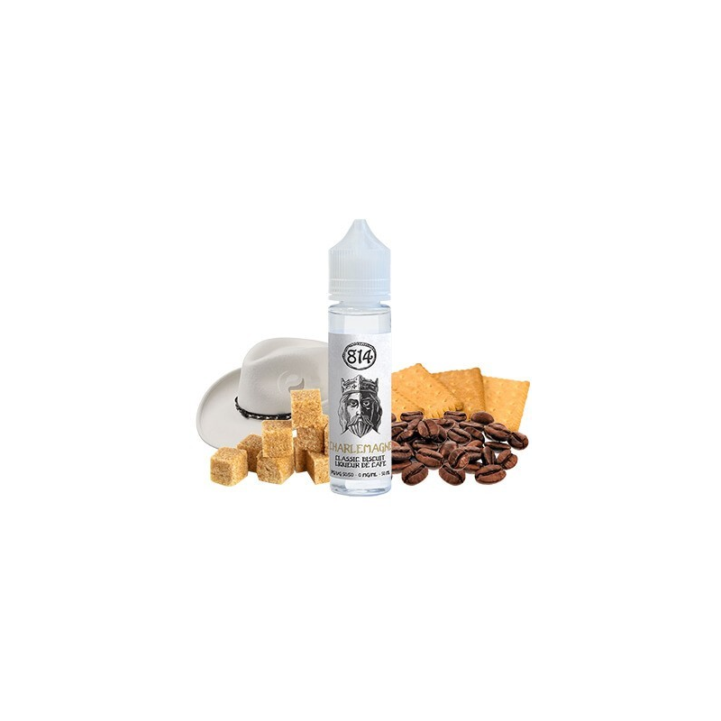 Charlemagne - 814 : E-liquide 50ml haut de gamme sans nicotine