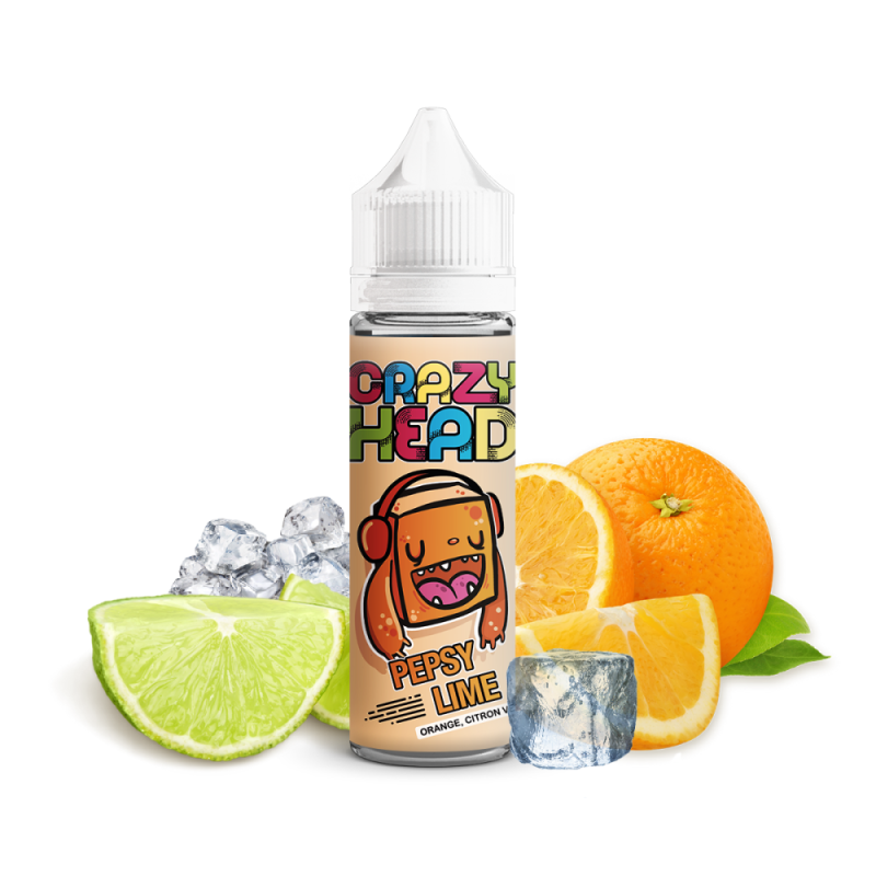 Pepsy Lime - Crazy Head 50ml | E-liquide Fruité Premium