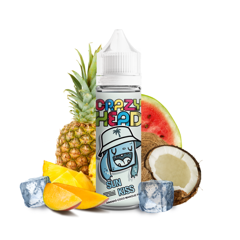 Sun Kiss - Crazy Head 50ml : E-liquide Premium pour Vapotage