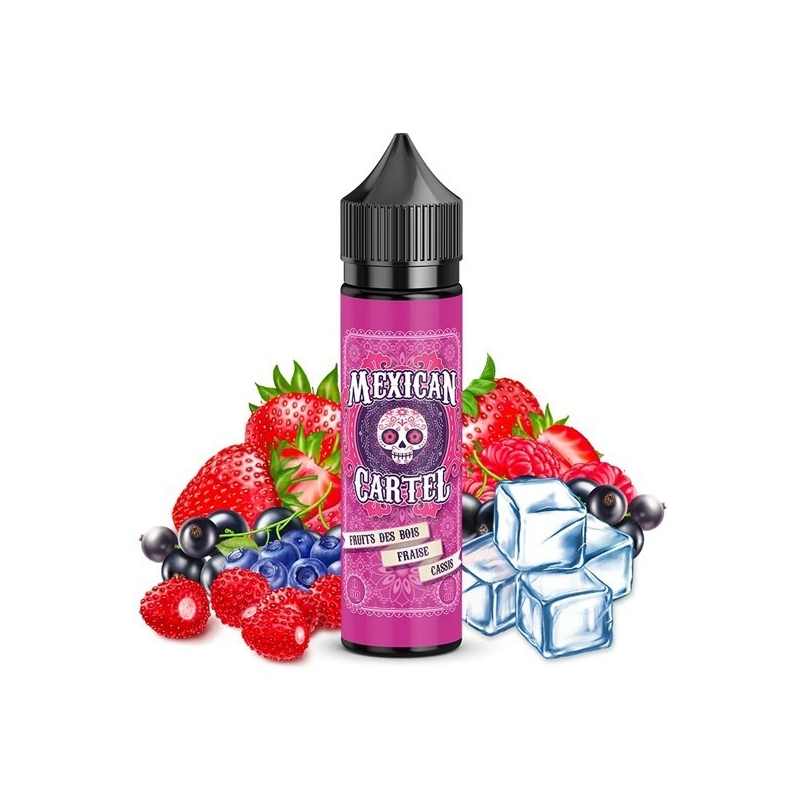 Fruits des bois Fraise Cassis - E-liquide Premium 50ml | Mexican Cartel