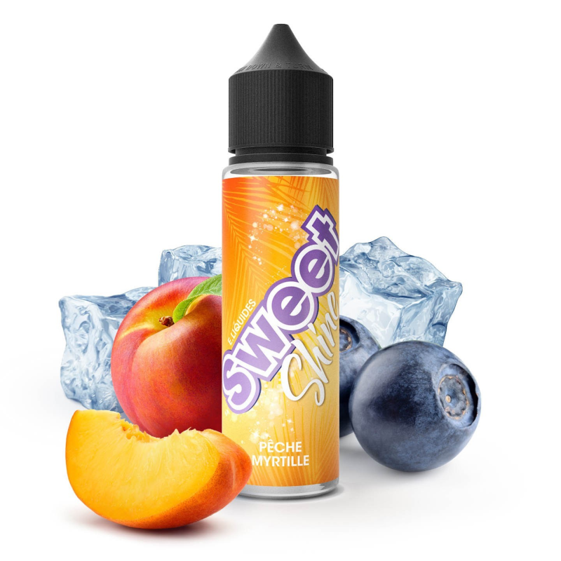 E-liquide Pêche Myrtille Sweet Shine 50ml - Saveur Fruité