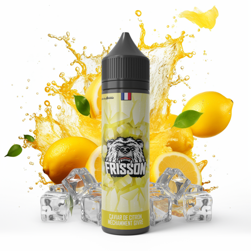 Caviar de citron méchamment givrée - Frisson 50ml : E-liquide haut de gamme