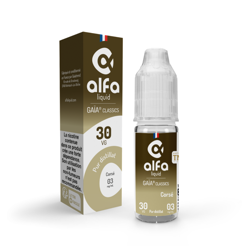 Classic Corsé - PUR DISTILLAT 10ml : E-liquide haut de gamme
