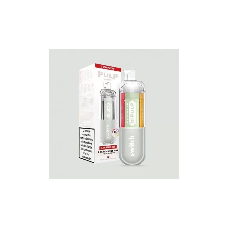 Starter Kit Gris - Le Pod Switch | Vape innovante et polyvalente