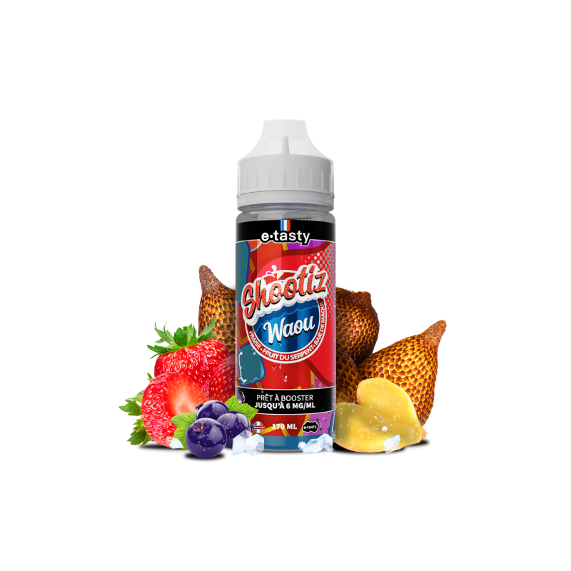 Waou - Shootiz 170ml | E-liquide haut de gamme sans nicotine