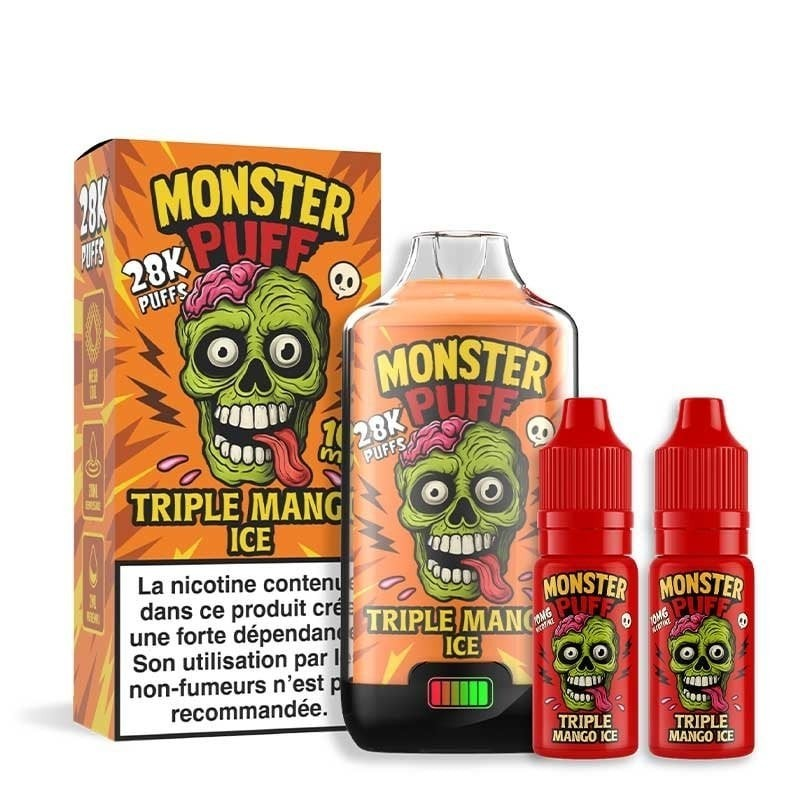 Triple mango ice - Monster Puff 28K | Cigarettes Électroniques