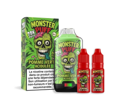 Monster Puff 28K - Pomme Verte Acidulée | Vaping Premium