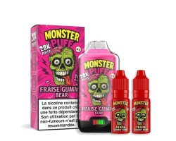 Fraise Gummy Bear - Monster Puff 28K | Cigarettes Électroniques de Qualité