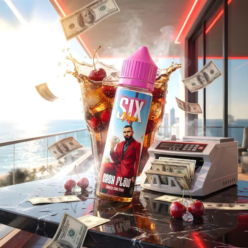 CASH FLOW - Six Vape 50ml : E-liquide premium sans nicotine