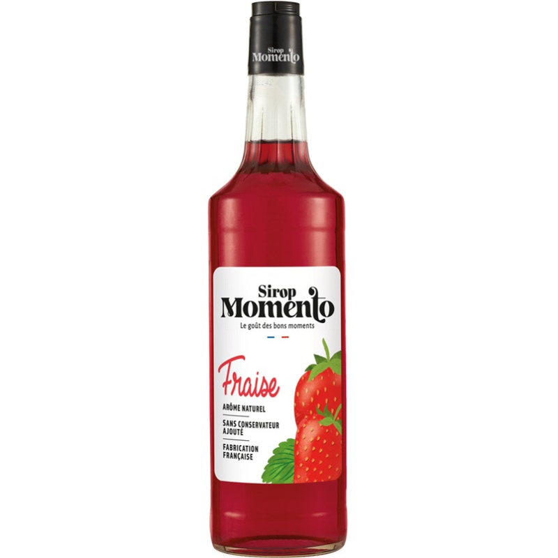 Sirop de Fraise Momento 100cl - Fraîcheur et Saveurs