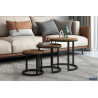 Table d'appoint Plano - Set de 3 en Bois de Manguier | Meubles