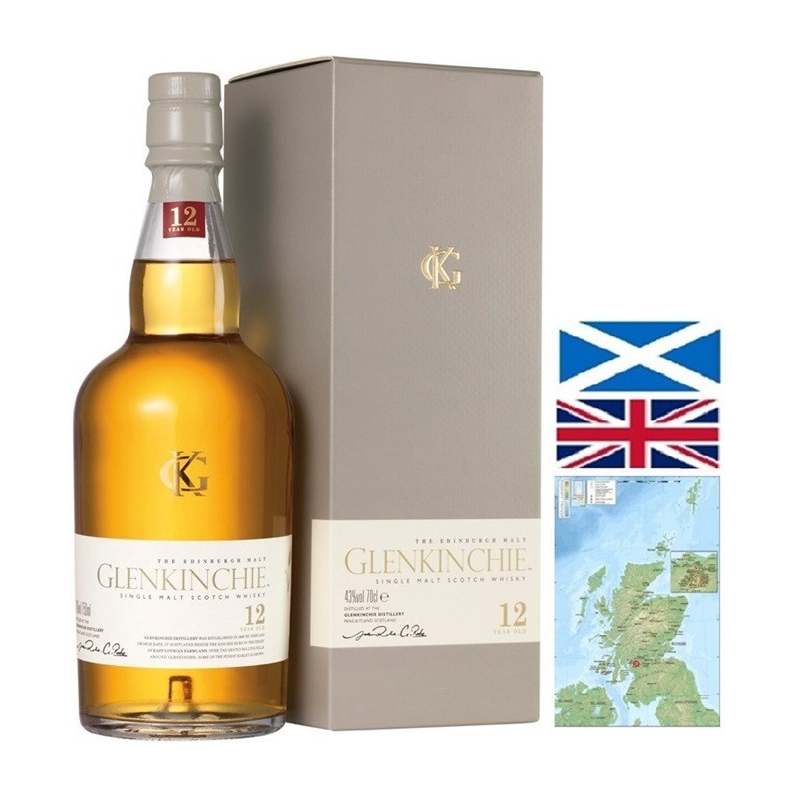 Glenkinchie 12 ans - Whisky Single Malt Lowlands 70cl 43°