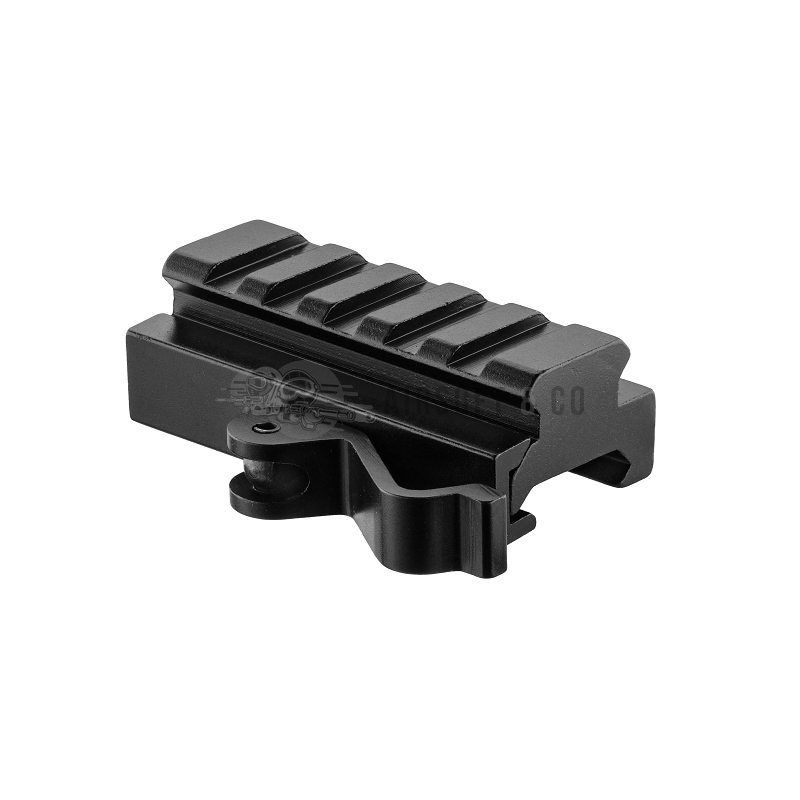 BO réhausse QD Picatinny 5 slots (Black) - Équipement Sportif