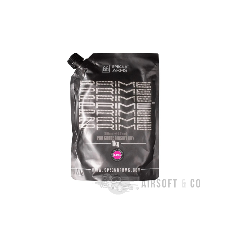 Billes SPECNA ARMS PRIME 0.28 gr - sachet de 1 kg - Équipement Sportif