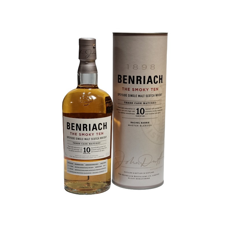 BenRiach Smoky 10 Ans Single Malt Speyside - Whisky Exceptionnel