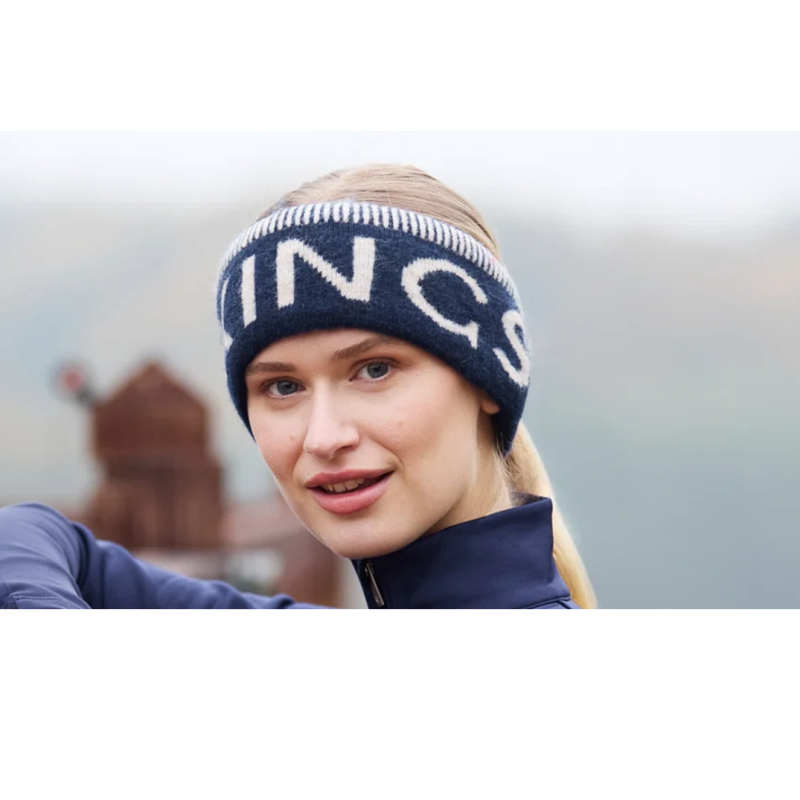 Bandeau Kingsland Alison bleu - Accessoire Hiver pour Cavalier
