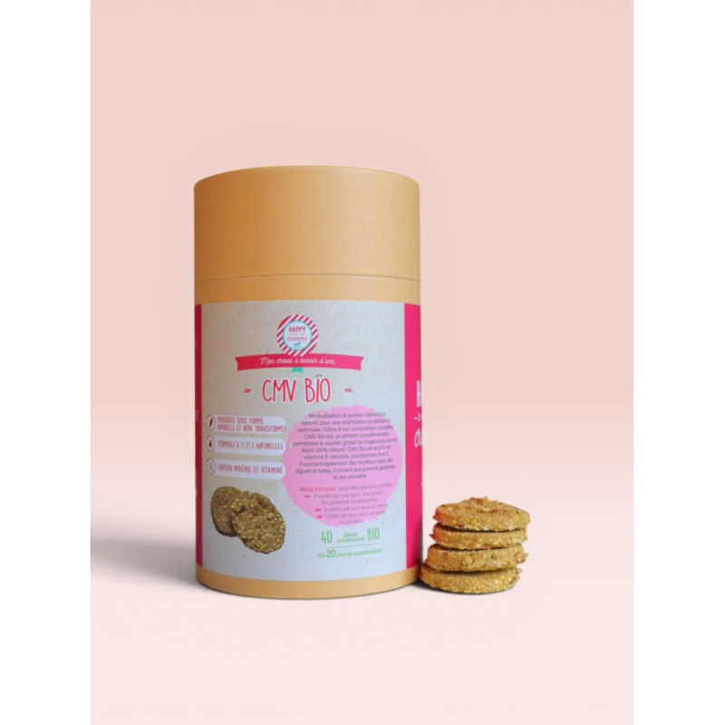 HAPPY CRACKERS CMV BIO 40 PALETS - Complément naturel pour chevaux
