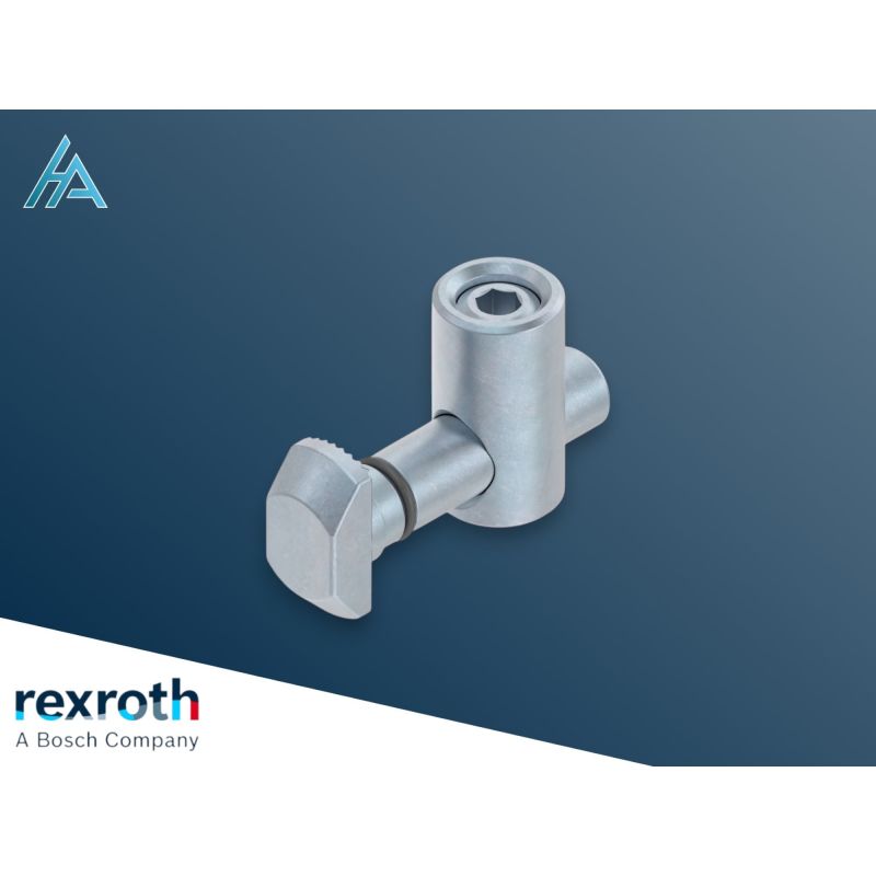 Jonction rapide 0° R8 Bosch Rexroth en acier galvanisé