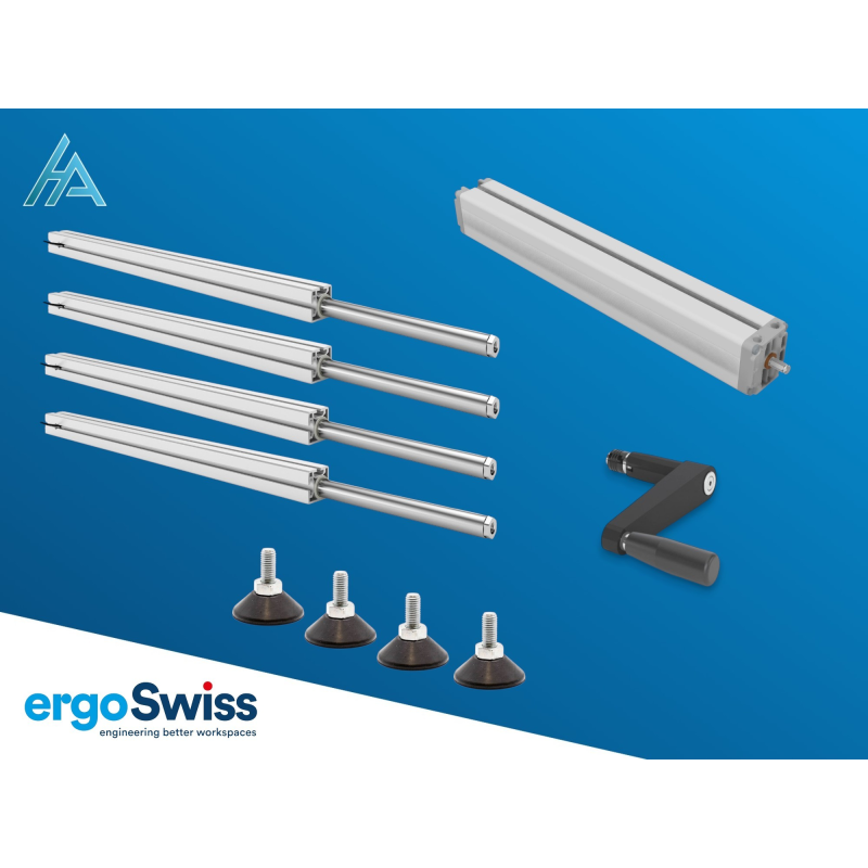 Système Ergoswiss hydraulique TQ - Réglage en hauteur 350kg