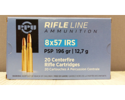 Munitions PPU 8x57 IRS, 196 gr PSP - Performance et Précision