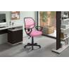 Chaise de bureau 'Hippa' Mesh rose - Confort et élégance