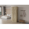 Armoire de rangement 'Space' 2 portes et 5 étagères Sonoma - Meubles modernes