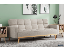 Canapé-lit 'Adana' Tissu Davis Neve 13 Beige - Confort et Élégance