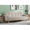 Canapé-lit 'Adana' Tissu Davis Neve 13 Beige - Confort et Élégance