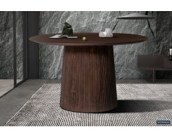 Table ronde 'Miguel' 130 cm en bois de manguier - Meuble haut de gamme