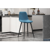 Chaise de Comptoir 'Boy' Velours Bleu Clair - Élégance et Confort