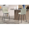 Chaise de comptoir 'Lara' - Tissu Ote Sea 140 Pivotant Écru