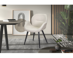 Chaise 'Maxim' Tissu Beige - Élégance et Confort