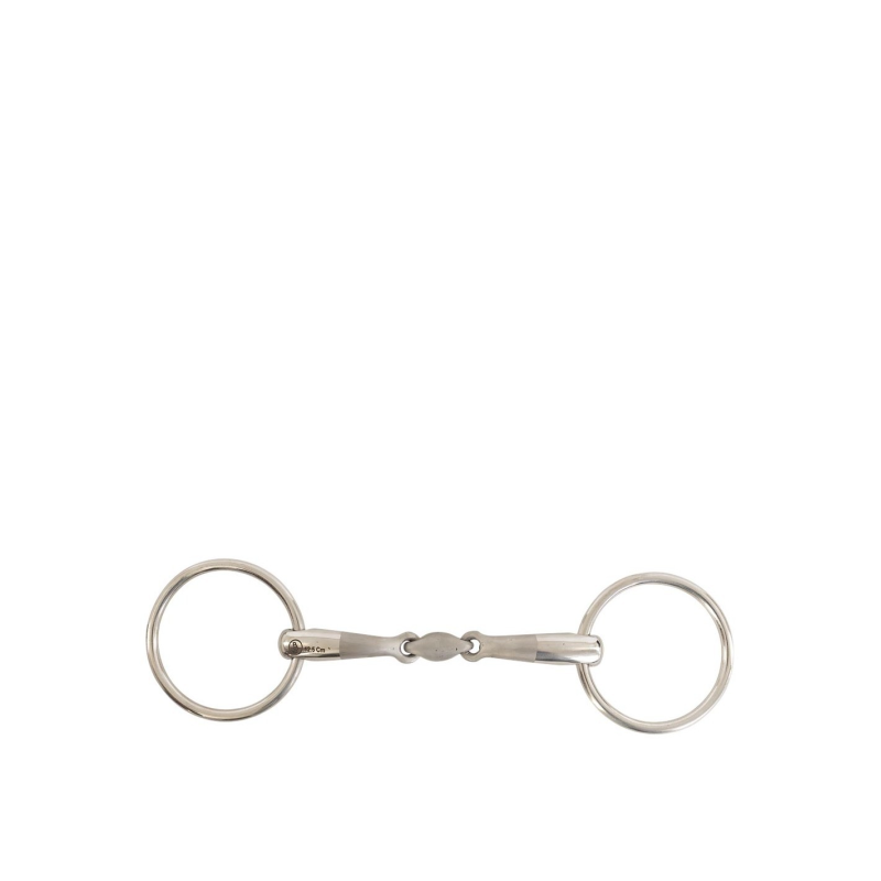 Mors double brisure BR 16 mm - Confort et Élégance pour Chevaux