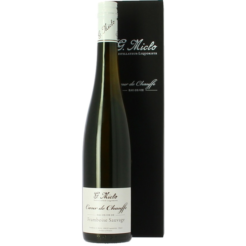 Eau de vie Framboise Sauv cœur de chauffe Miclo - 70cl 45°