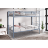 Lit superposé 'Sammy' 90x200 divisible en métal gris clair - Meubles