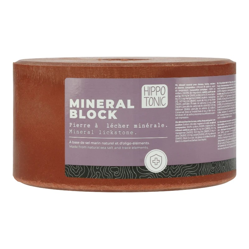 Pierre à sel minéral block 3kg - Soins et Hygiène pour chevaux