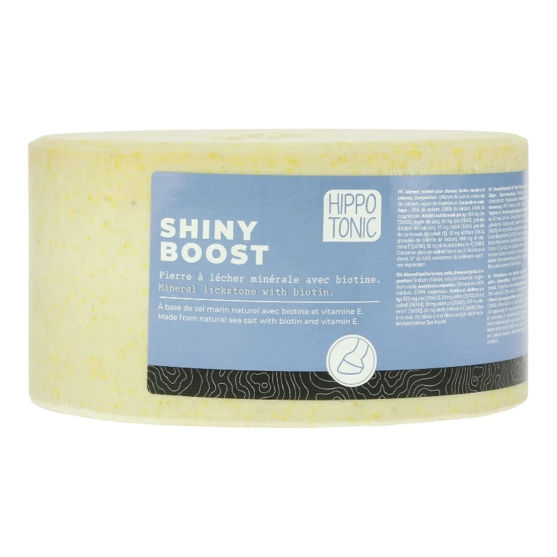 Pierre à sel Shiny Boost 3 kg - Complément minéral pour chevaux