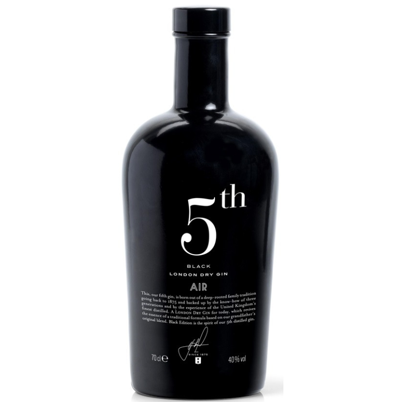 5th Earth Black Air London Dry Gin - Un gin espagnol d'exception