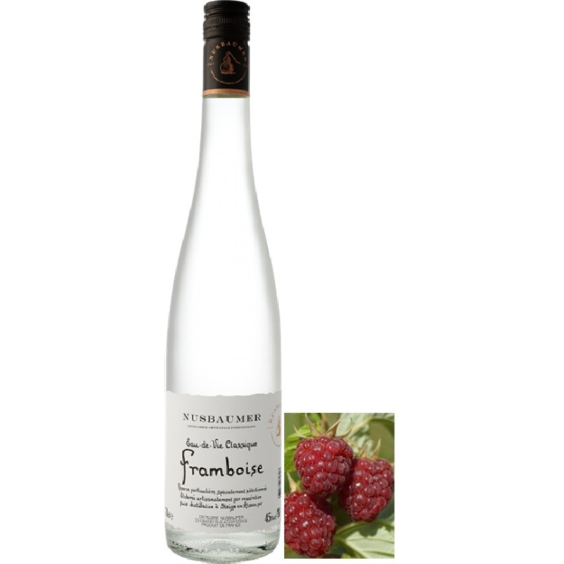 FRAMBOISE NUSBAUMER EAU DE VIE  ALSACE 70 CL 45°
